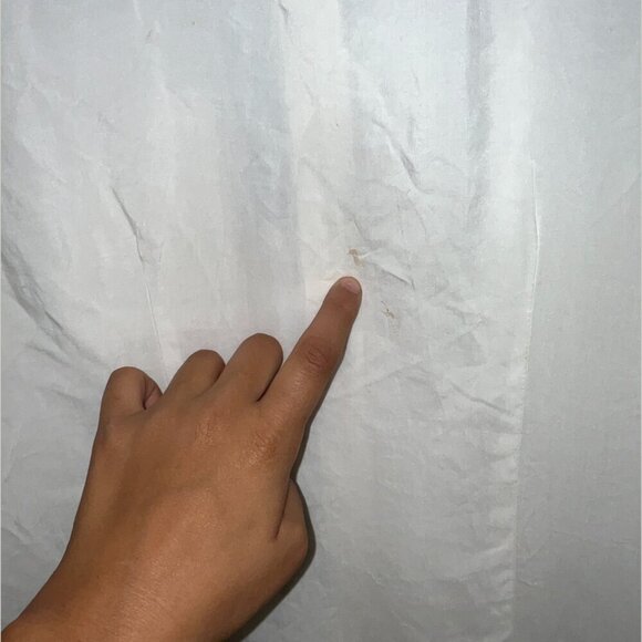 NWT Aeropostale White Sheer Collared Button Down Shirt Women’s Size M - Picture 7 of 11